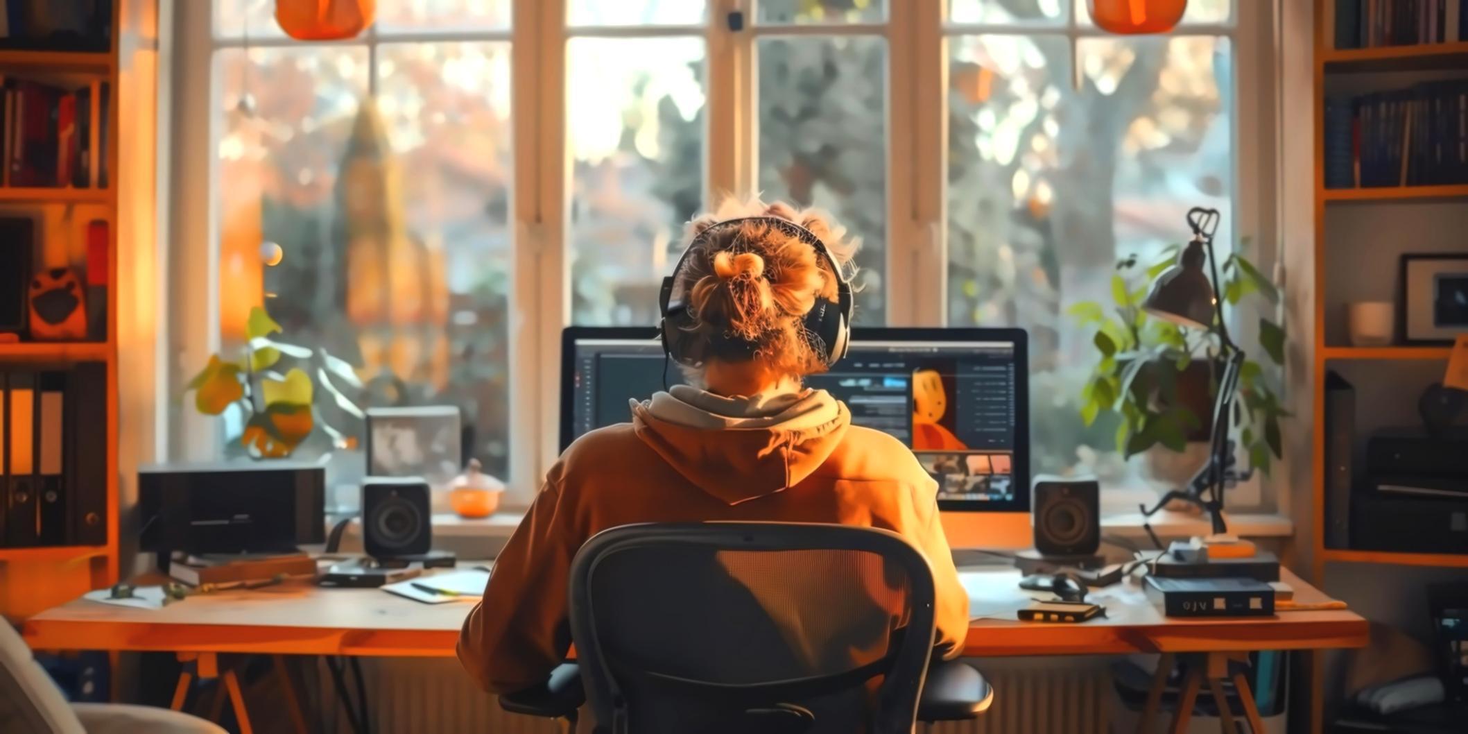 AR/VR test ortamında çalışan teknisyenler